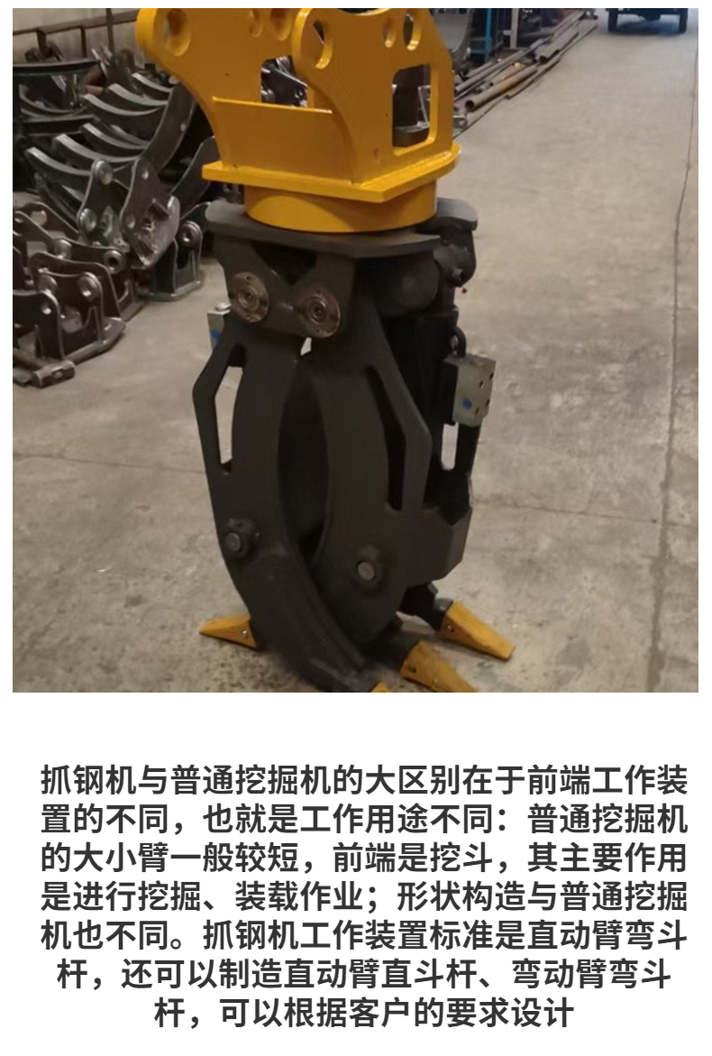 Excavator Clamping Machine Industrial Hydraulic Clamping Machine Scrap Steel Clamping Machine Selected Materials Durable and Durable