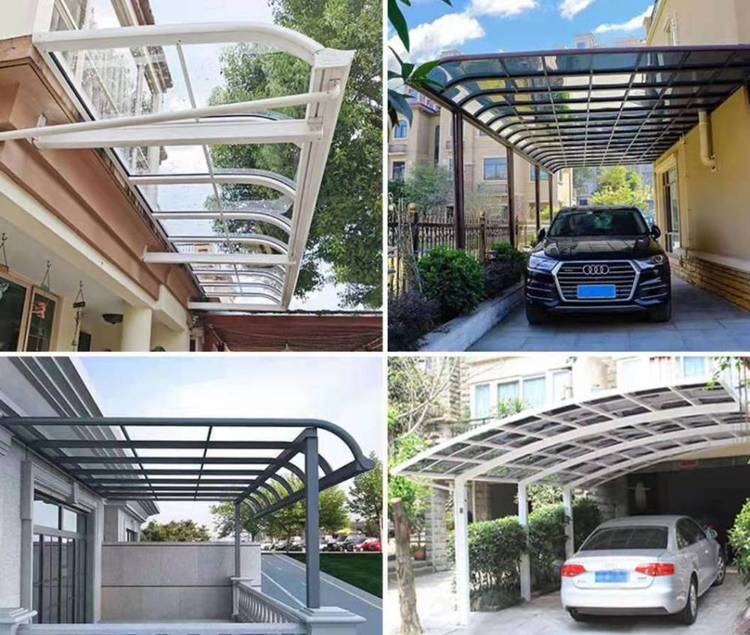 Yunteng-47 aluminum alloy terrace shed, leisure canopy, rain proof sunshade, outdoor canopy