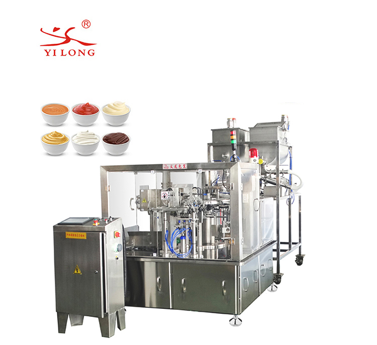 Cooking bag packing machine Prefabricated vegetable topping Retort pouch full-automatic sauce filling equipment Bag packing machine