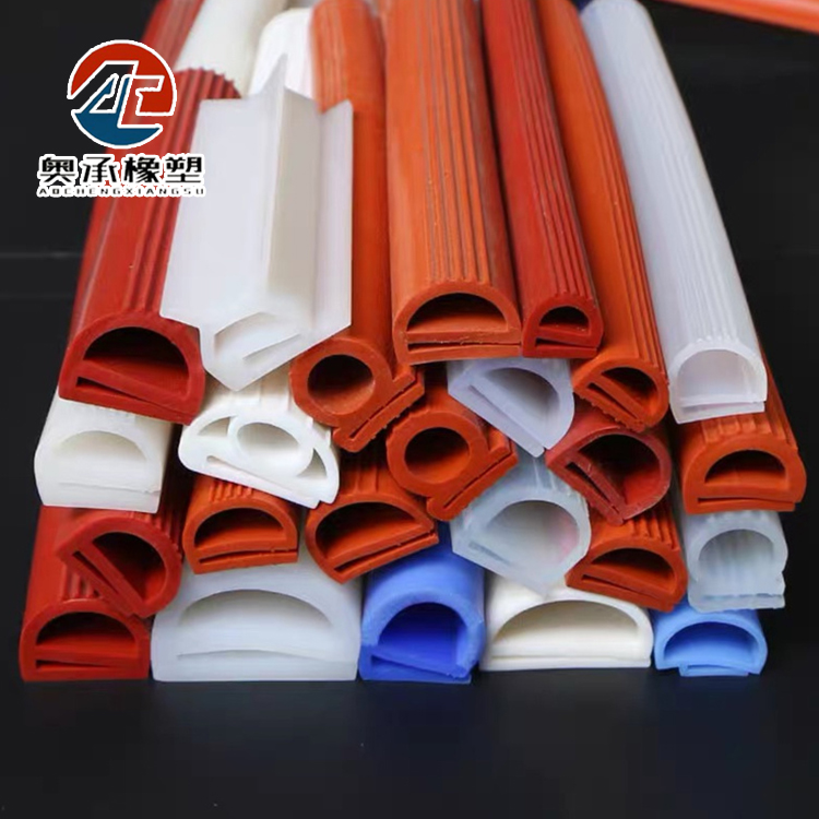 Silicone e-type mechanical equipment anti-collision sealing strip E-shaped high-temperature resistant oven oven steamer dustproof rubber strip