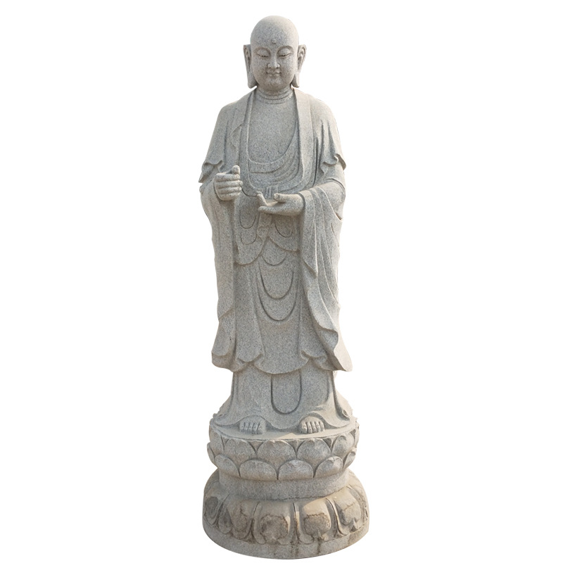 Stone carvings, dripping Guanyin Bodhisattva, four sides, three sides, stone statues, Tibetan king, granite, Four Heavenly Kings, customized processing