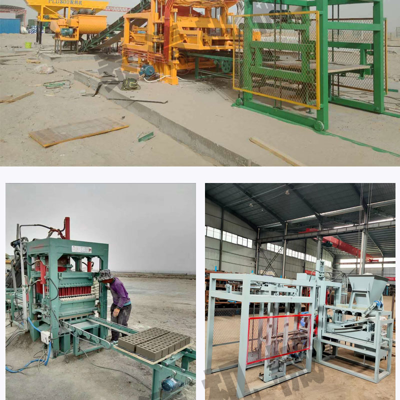 Fully automatic hydraulic block forming machine, construction waste recycling brick production equipment, complete set of cement brick making machine