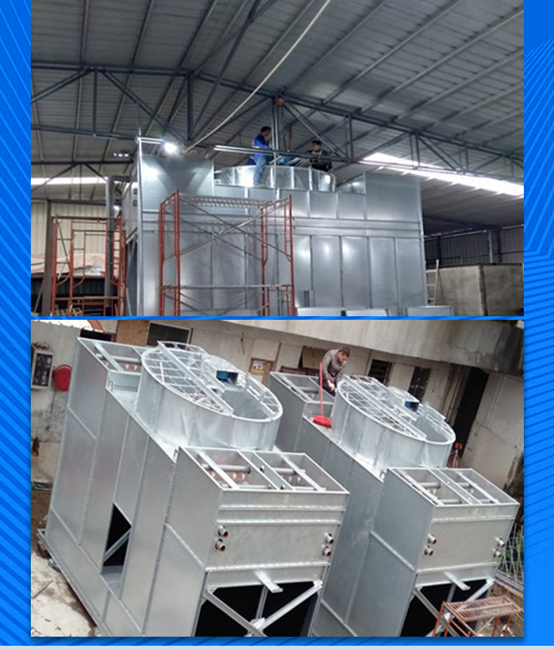 Fiberglass reinforced plastic central air conditioning cooling tower with small footprint, beautiful appearance, integrated sales and installation