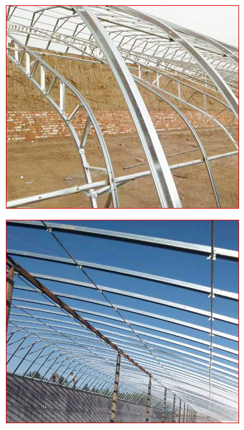 Short installation period of galvanized steel framework materials for selling multi-span thin film greenhouses, vegetable planting greenhouses, and greenhouses