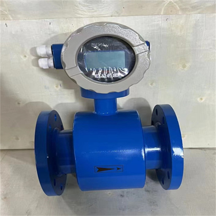 Explosion-proof split body integrated digital display water treatment engineering pipeline valve dual power supply carbon steel flange electromagnetic flowmeter