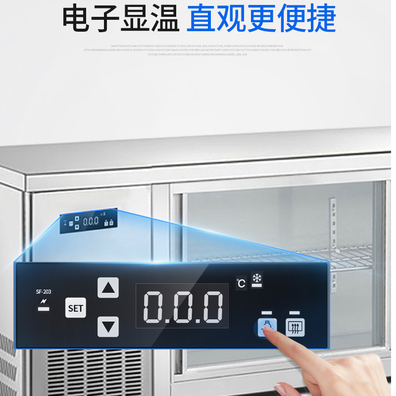 Wall mounted freezer, kitchen wall cabinet, hanging freezer, fresh-keeping glass sliding door, hanging cabinet