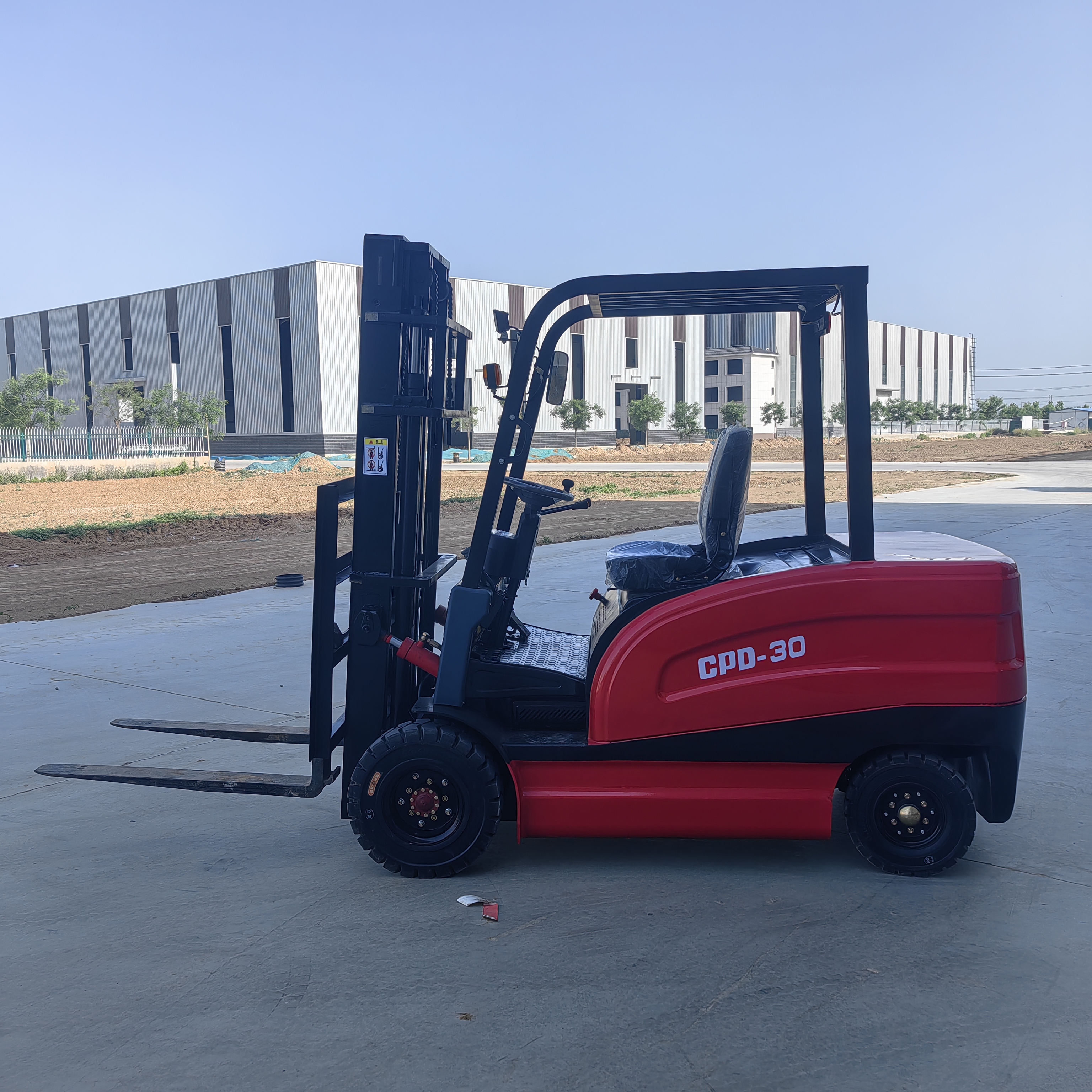 Hydraulic lifting battery stacking and handling truck, balance weight, electric forklift, small stacker truck, 2 tons, 3 tons, electric forklift