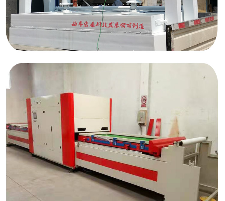 Hongtai Technology 60T insulation wall panel, aluminum honeycomb panel, mobile double countertop, 2.25 * 7.2m fireproof door cold press machine