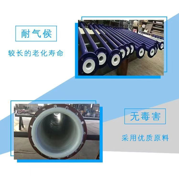 20 # carbon steel seamless plastic lined steel pipe, steel lined PTFE pipe fittings, acid, alkali, corrosion, and high temperature resistance