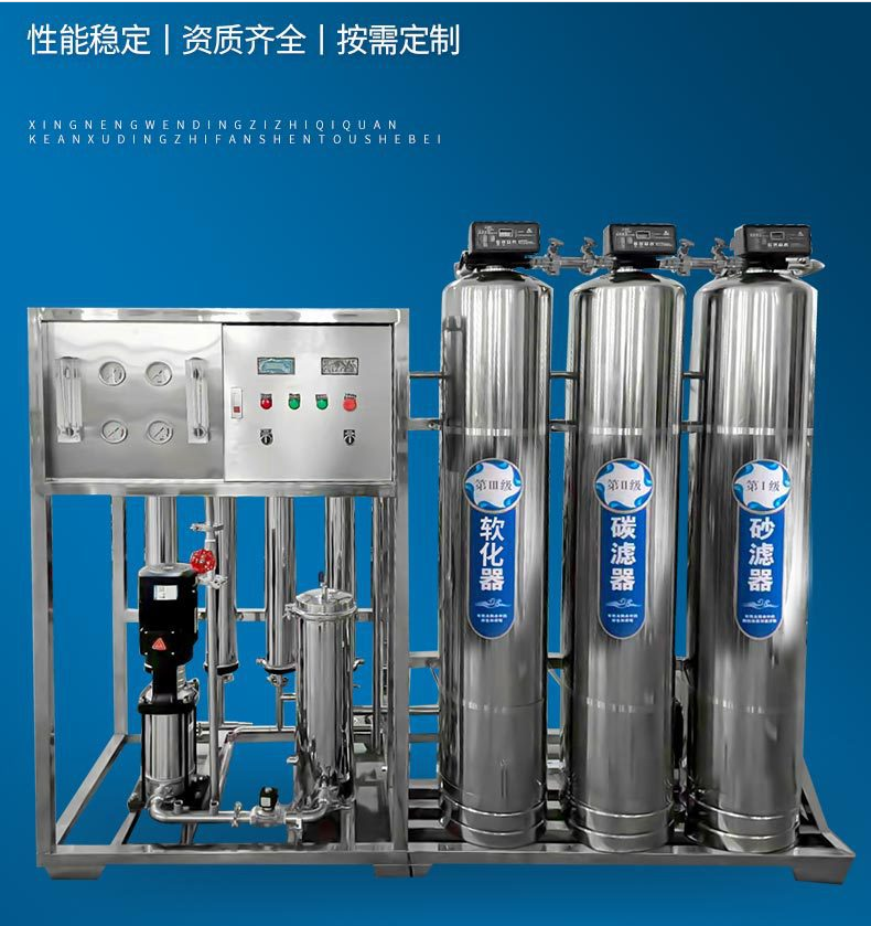 Large industrial water treatment equipment bipolar reverse osmosis equipment soft water equipment Ultrapure water equipment customized production