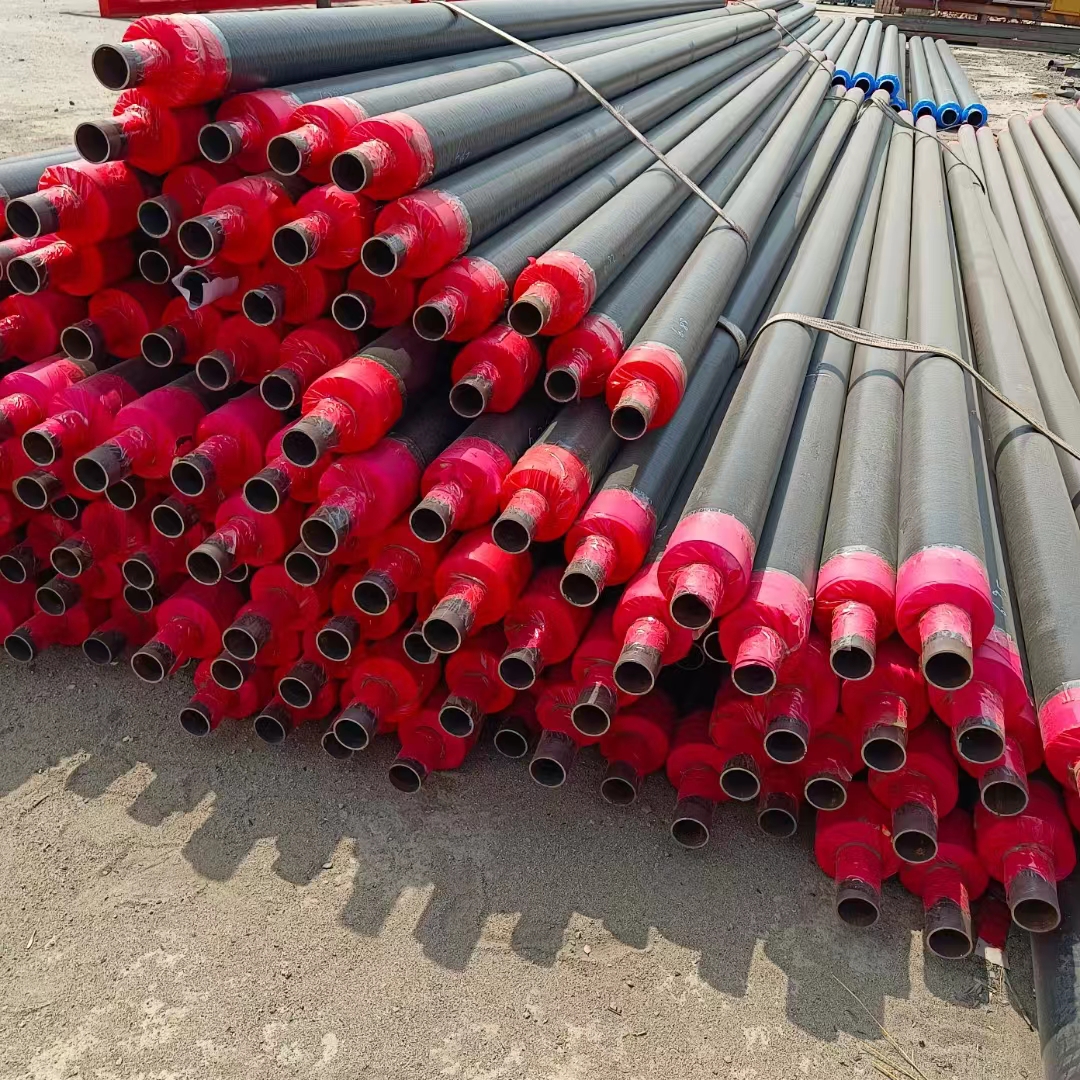 Fangda Prefabricated Steel Sleeve Steel Steam Heating Pipeline 325 Directly Buried High Temperature Resistant Foam Composite Insulation Steel Pipe