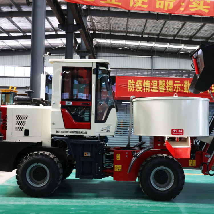 Vertical flat mixer mobile disc pan mixer automatic feeding Concrete mixer VOTE