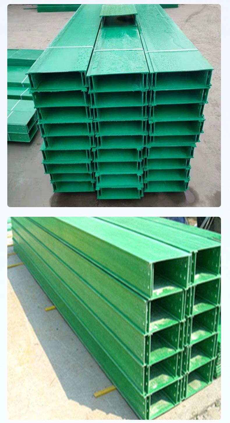 Supply of fiberglass cable tray, Jiahang, extruded fiberglass FRP rectangular tube