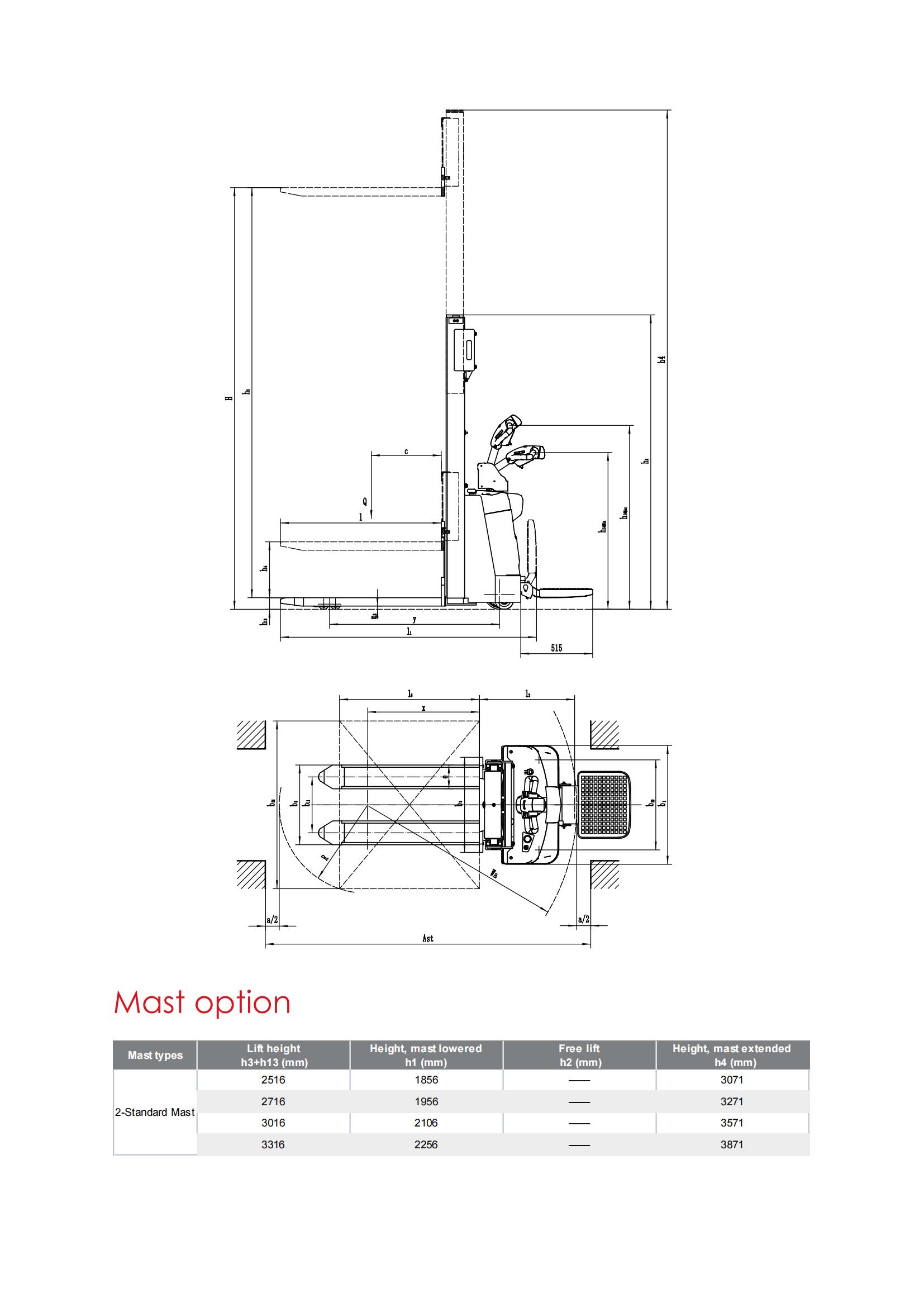 1.5-ton fully electric stacker truck, Zhongli Jinhua economical pedal forklift ESR151 station driven stacker truck