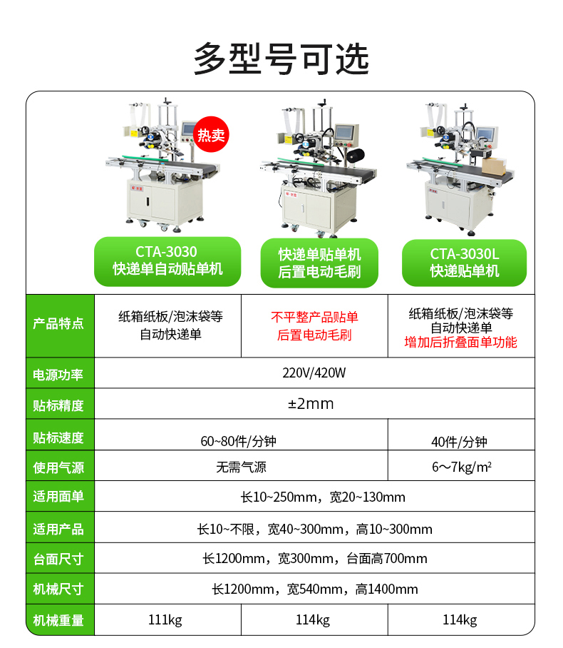 Chuangming CTB-3030 Fully Automatic Flat Labeling Machine Non drying Adhesive Packaging Bag Flat Labeling Automatic Labeling Machine