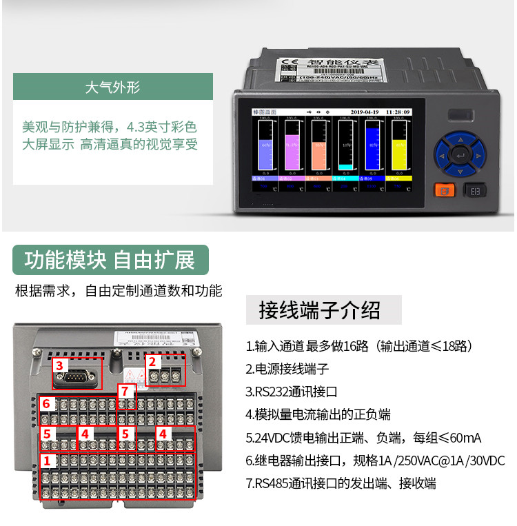 Changhui SWP-ASR1000 Flow Accumulation PID Regulating Paperless Recorder Manufacturer