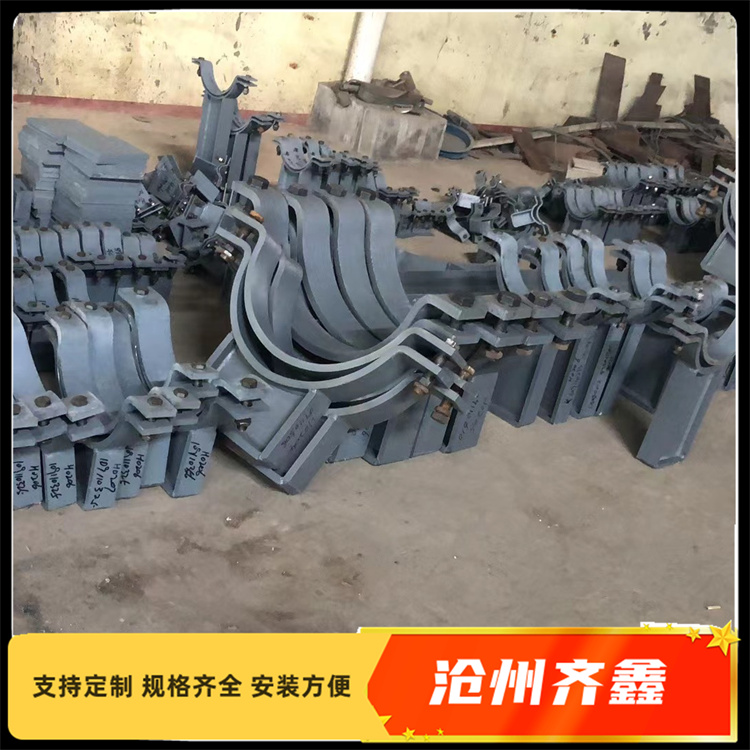 Pipeline fixing bracket, double bolt hoop, chemical pipeline support and hanger, pipe gallery finished support and hanger customization