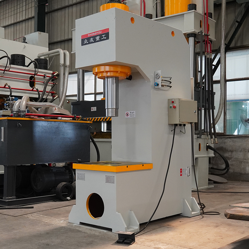 200 ton single arm mechanical shaping hydraulic press for large tonnage customization 200T correction single column hydraulic press C-type press