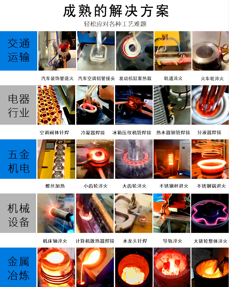 Medium frequency forging heating furnace induction heating power supply brazing equipment electromagnetic induction heating equipment