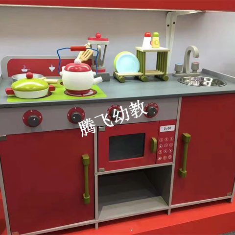 Children's Home Kitchen Simulation Tool Solid Wood Kitchenware Children's Educational Toys