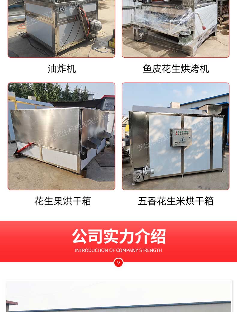 Baisheng Baking Machine Stainless Steel Material Peanut Baking Special Efficient and Convenient Nut Baking Equipment