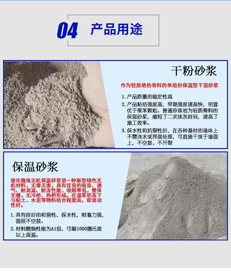 New material of expanded Perlite