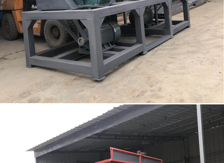 Large dual axis shredder, waste household appliance tire crusher, plastic wood crusher, cow bone crusher