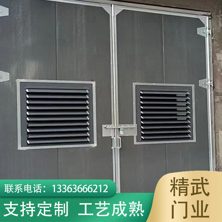 Factory workshop industrial gate, color steel plate sliding door, garage electric folding door, grain storage insulation door