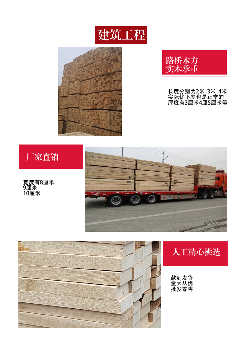 Wholesale and retail of wooden board eaves, 2x10X4 meters, manufacturer direct delivery of building materials for decoration