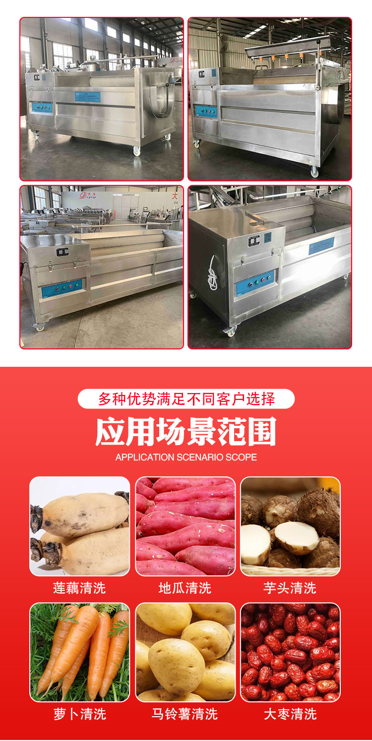 Kohler Machinery MQT5000 Cleaning and Peeling Machine Sweet Potato Peeling and Cleaning Machine