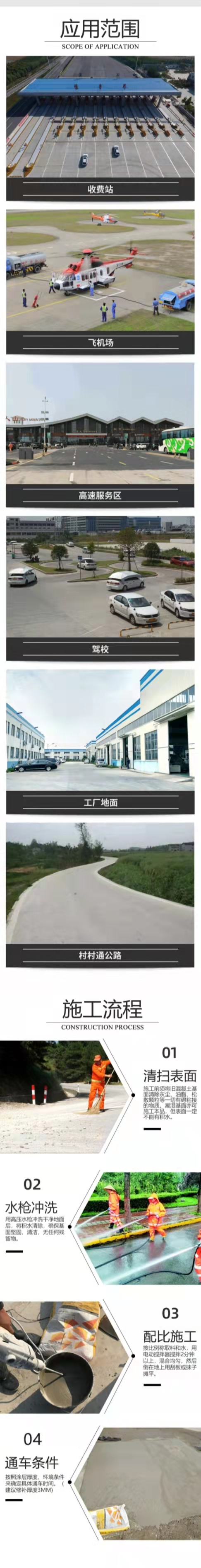 SNLMKSXBL-003 Cement Pavement Quick Repair Material Road Frost Thawing Ground Sand Repair Agent