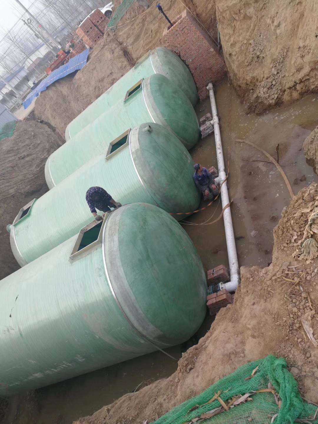 50 m3 FRP septic tank Rural toilet sewage 80 m3 septic tank Buried fire pool