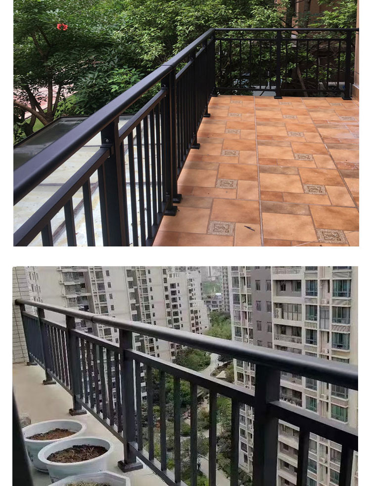 Customization of zinc steel stairs, handrails, balconies, guardrails, residential villas, household fences, indoor and outdoor assembled protective railings