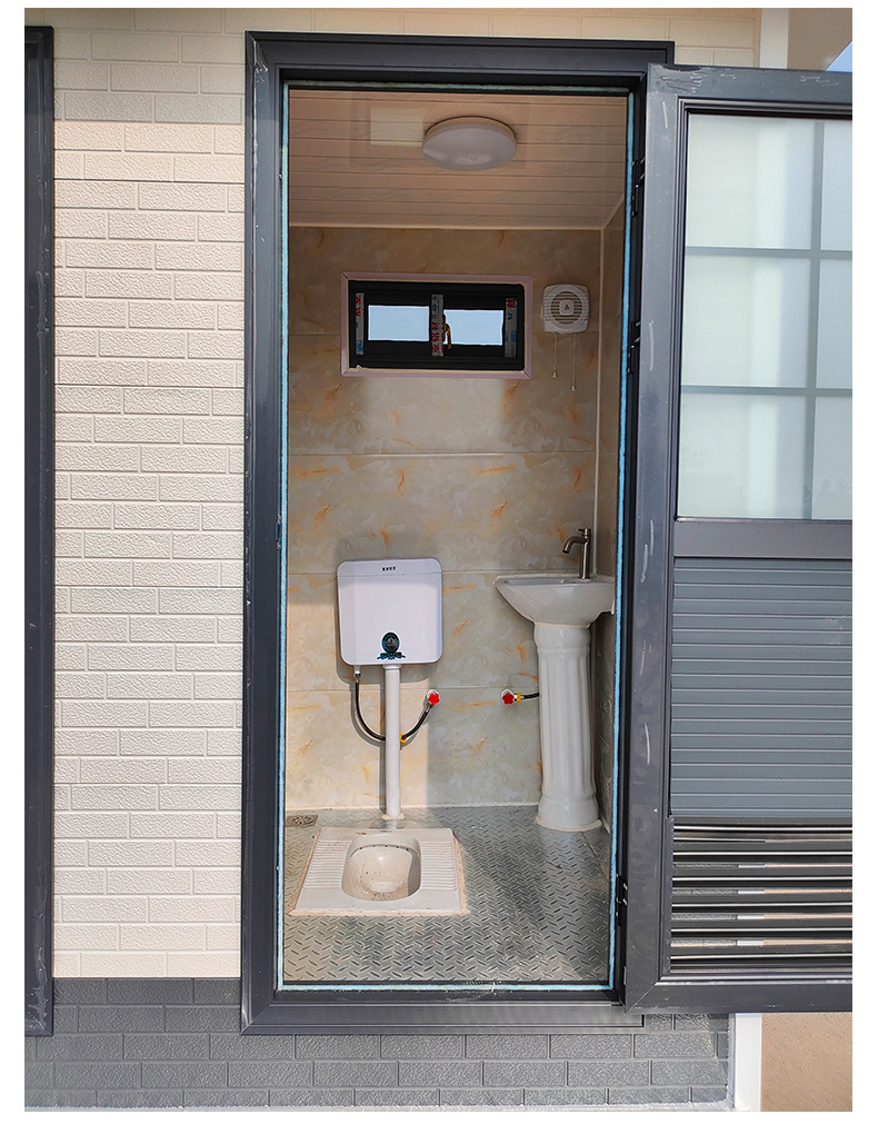 Customized mobile toilet Street high-end bathroom Outdoor shower room Simple public toilet Finished restroom