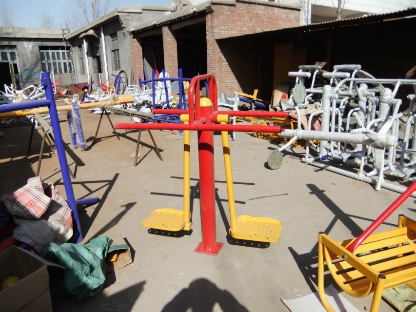Outdoor park community fitness equipment, double person single person stroller combination, with complete physical fitness functions