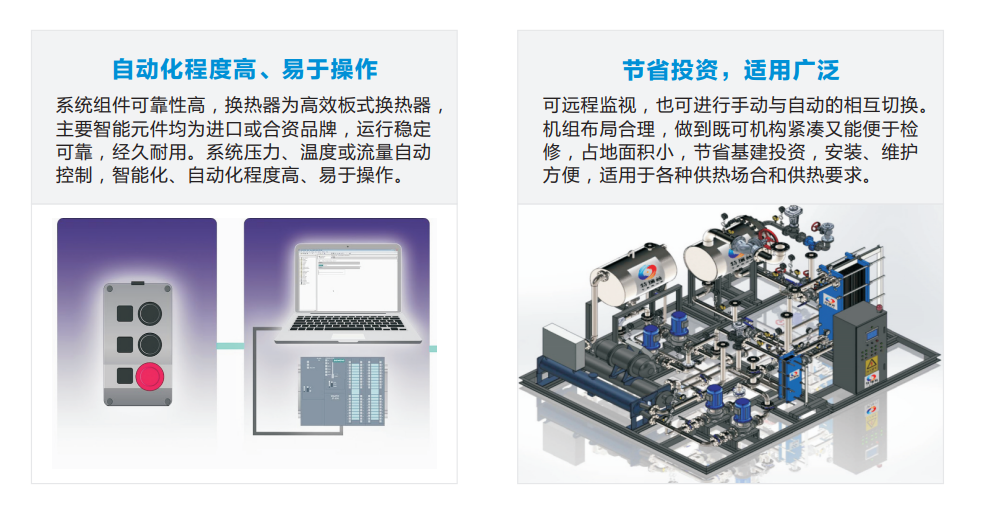 Terep supplies stainless steel 304 plate heat exchange units, centralized variable frequency heating heat exchange equipment, heat exchange station