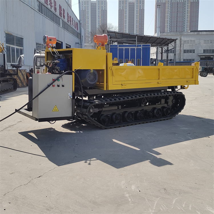 Underground explosion-proof tracked transport vehicle, 3-ton high and low speed tracked tipper truck, orchard climbing king conveyor