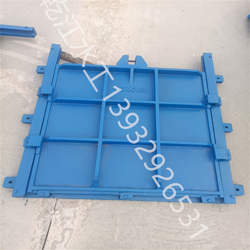 Cast iron gate manufacturers can use copper inlaid cast iron square gates for water conservancy facilities. The special water stop and drainage system for the hoist is available