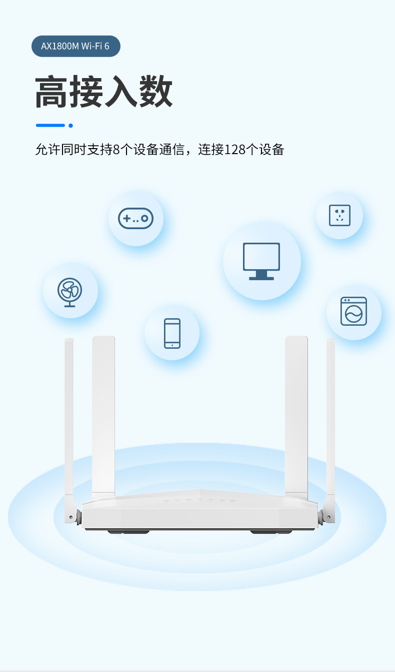 AX1800M Gigabit Wi Fi 6 Router Q11PRO Wireless Intelligent Routing Mesh Networking 5G Dual Band