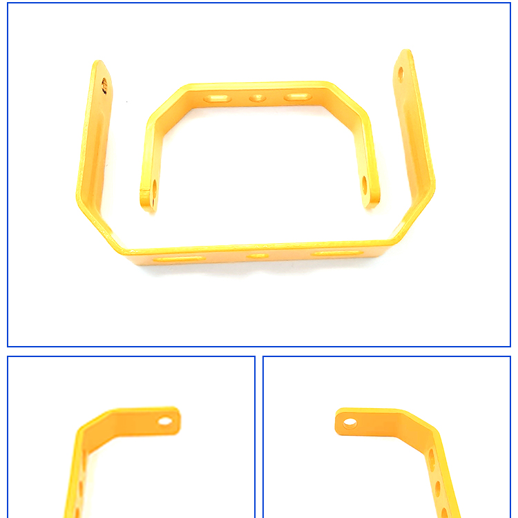 Customized flat iron hardware bracket iron wire product surface painting welding processing U-shaped bracket metal connector