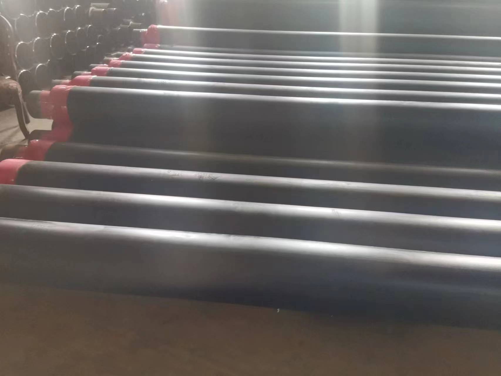 Production of polyurethane insulation pipes for Fangda insulation pipes High density hard foam steel sleeve steel pipes