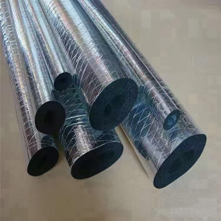 B2 grade rubber and plastic pipes for central air conditioning air duct insulation, various specifications and sizes of rubber and plastic insulation pipes to undertake construction