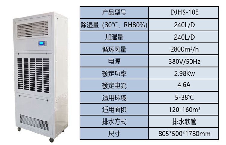 DJHS-10E Dehumidification, Humidification and Purification Integrated Machine Archives Laboratory Room Industrial High Power Constant Humidity Machine