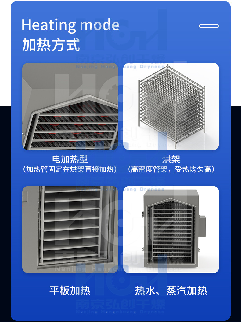 Low temperature vacuum drying box FZG square negative pressure pressure maintaining box for food, low temperature fast drying, Hongchuang