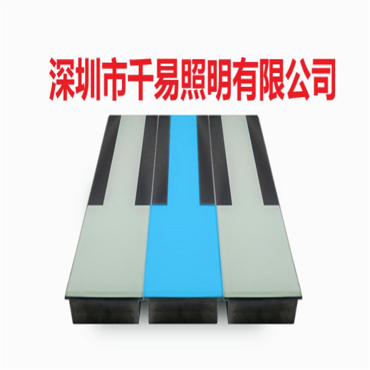 LED Floor Tile Light Outdoor Large Piano Footstep Gravity Sensing Floor Scenic Area Square Music Interaction Qianyi