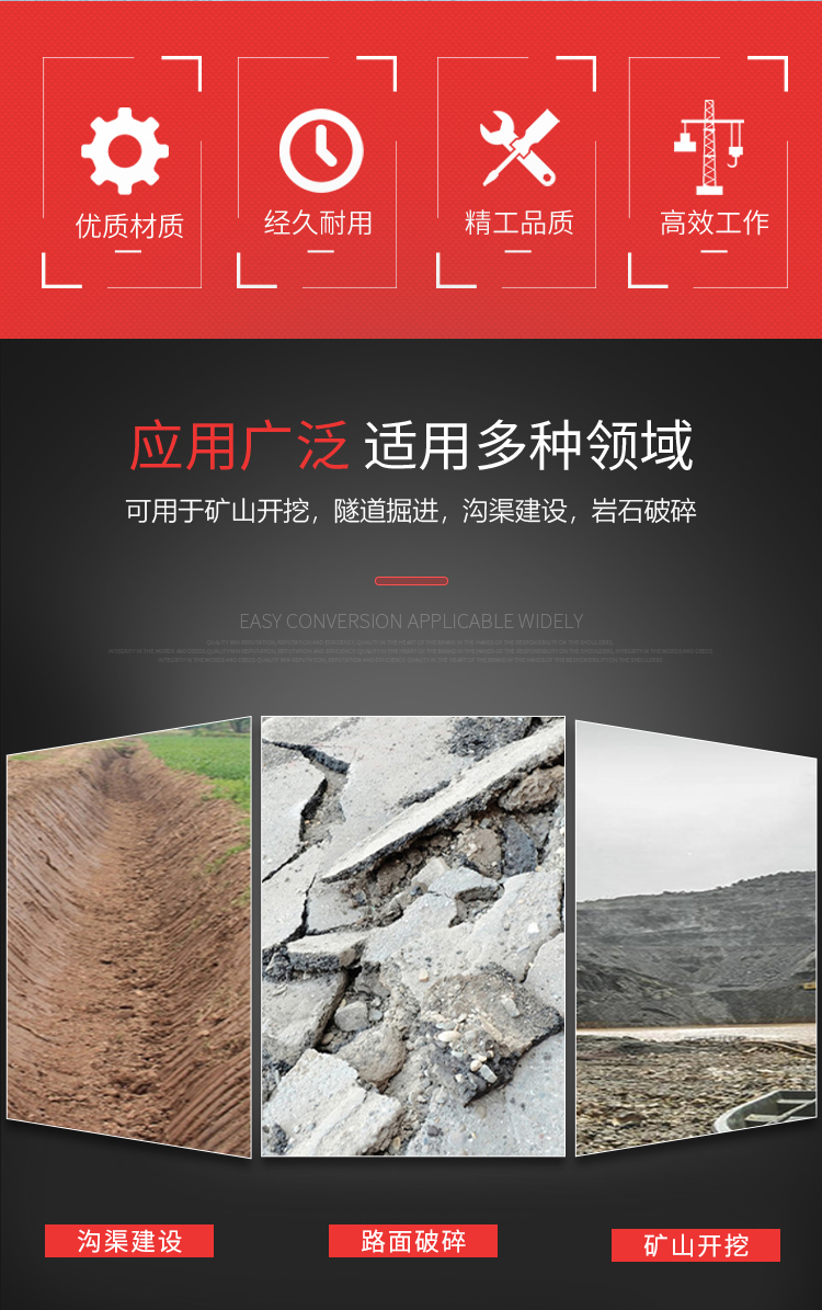 Trench slotting airborne milling and excavation head Rock frozen soil excavation milling and excavation head