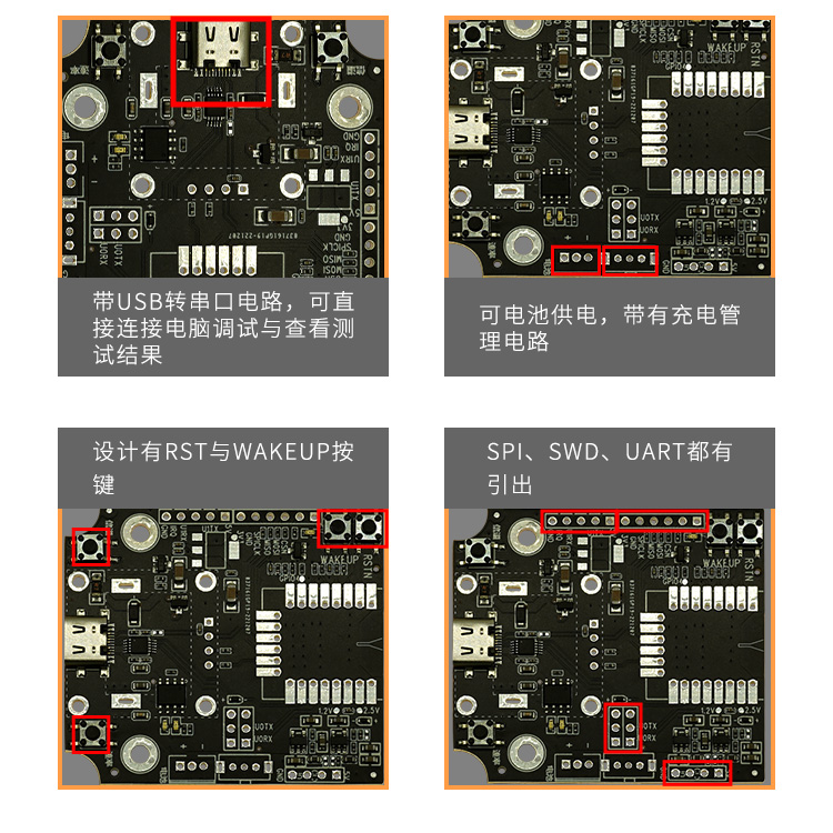 Design of UWB development board for indoor ultra wideband positioning tag module, wireless ranging UWB base station tag chip