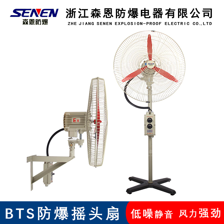 FB explosion-proof shaking head exhaust fan BTS explosion-proof industrial fan wall mounted explosion-proof electric fan 220V 380V