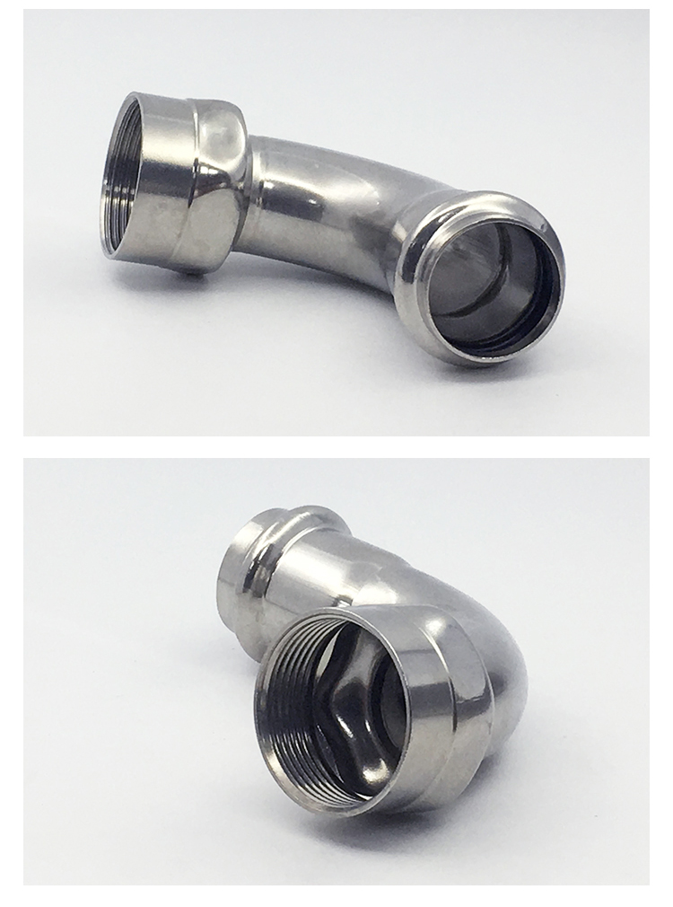 DN40 × 1-1/2 stainless steel inner thread elbow, processed by Cafuli, customized stainless steel inner thread elbow wholesale manufacturer