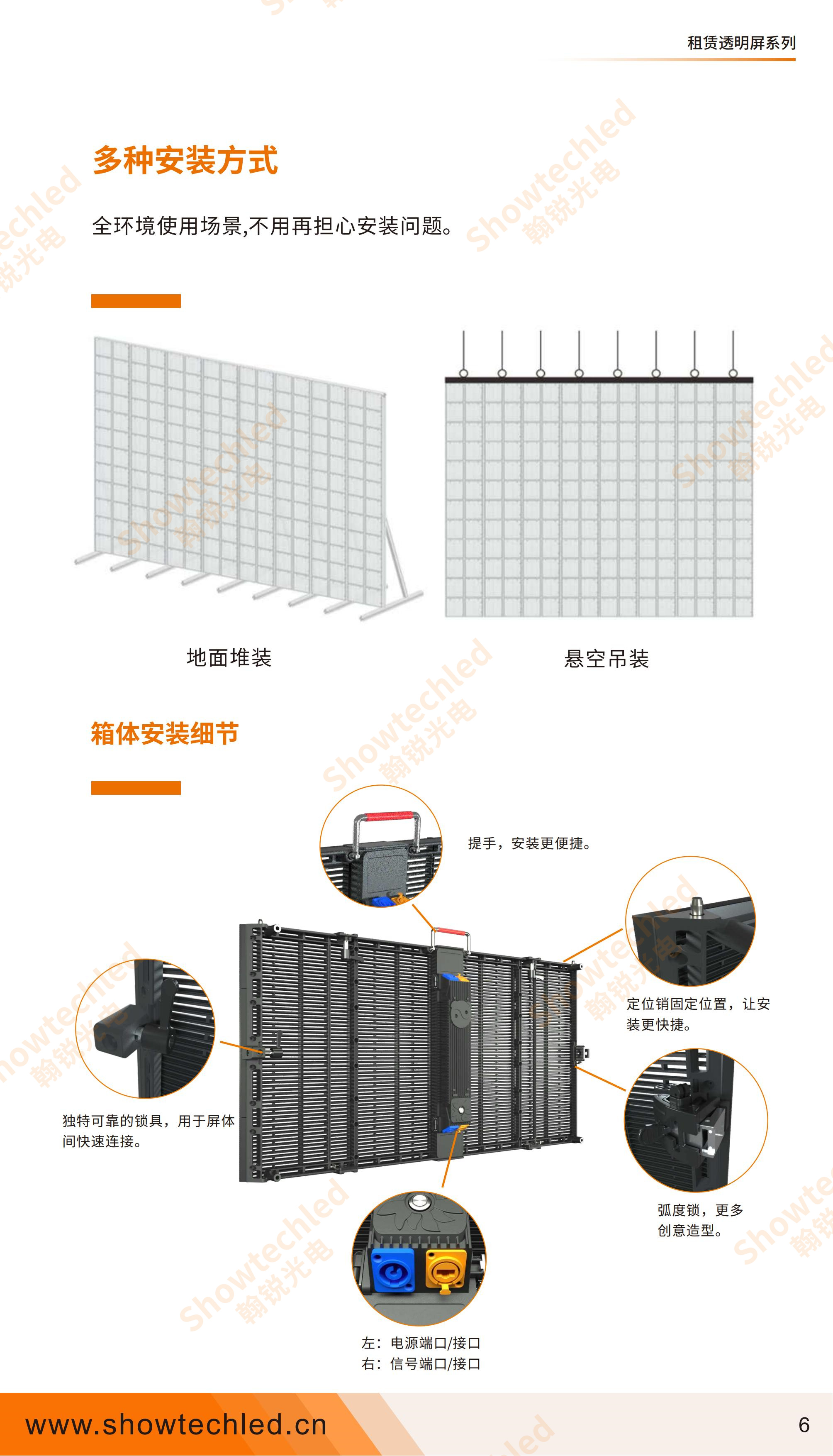 Ice screen, transparent screen, waterproof IP66, indoor and outdoor universal activity rental, ventilation, light transmittance, brightness 5000, source manufacturer